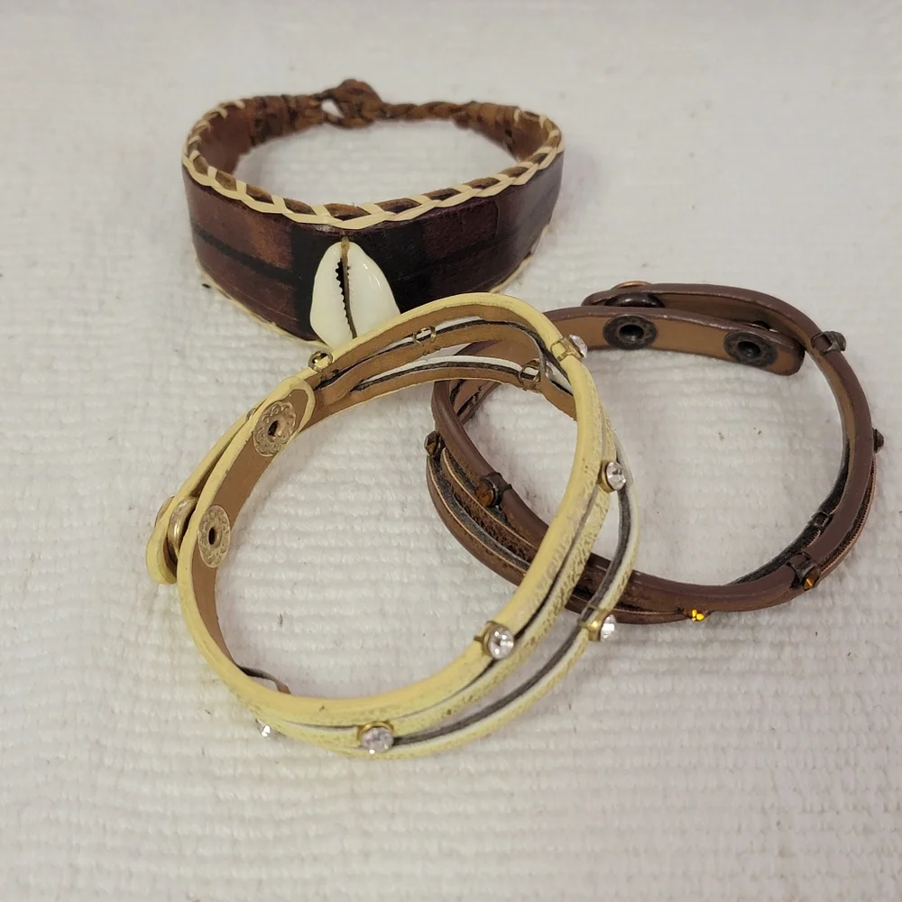 Leather & Cord Bracelets - Picture 3 of 6